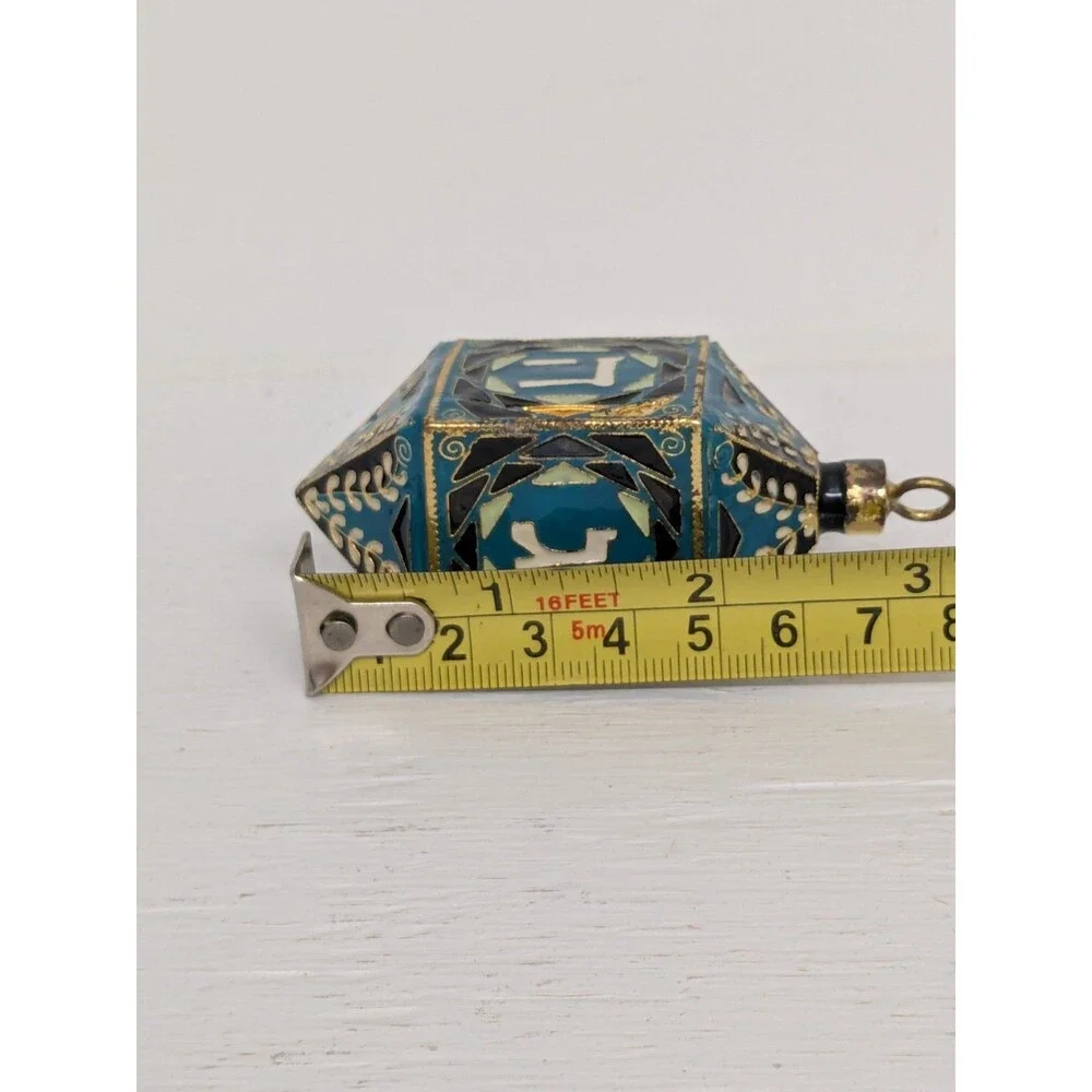 Crate And Barrel Cloisonne Dreidel Ornament Jewish Holiday Celebration - Picture 5 of 5